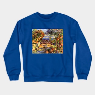 L'Estaque by Pierre Renoir Crewneck Sweatshirt